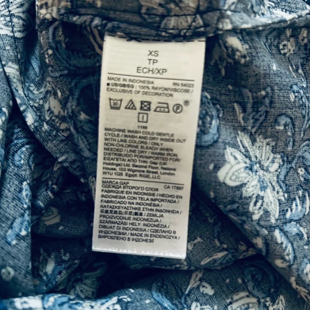 GAP Floral Romper Sz XS - Picture 7 of 8